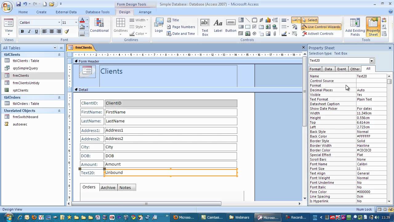 accounting with microsoft access